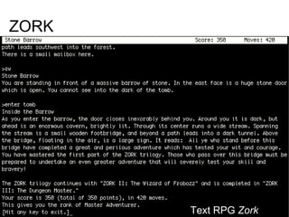 ZORK Text RPG  Zork 