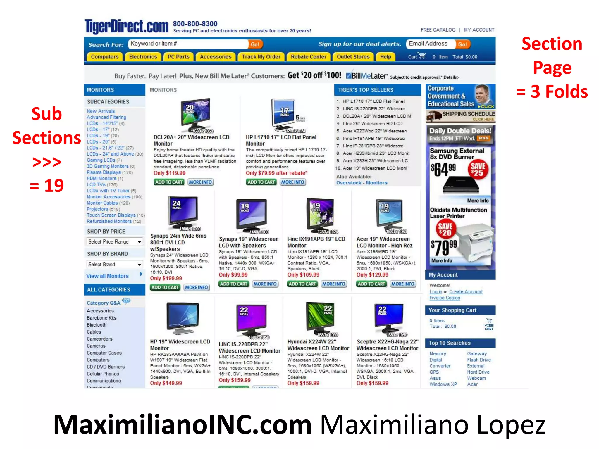 Section Page = 3 FoldsSub Sections >>>= 19 MaximilianoINC.com Maximiliano Lopez