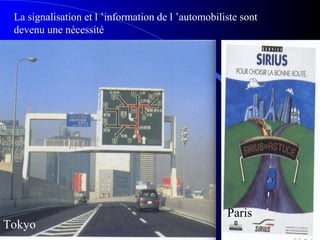 La signalisation et l ’information de l ’automobiliste sont
devenu une nécessité
Tokyo
Paris
 