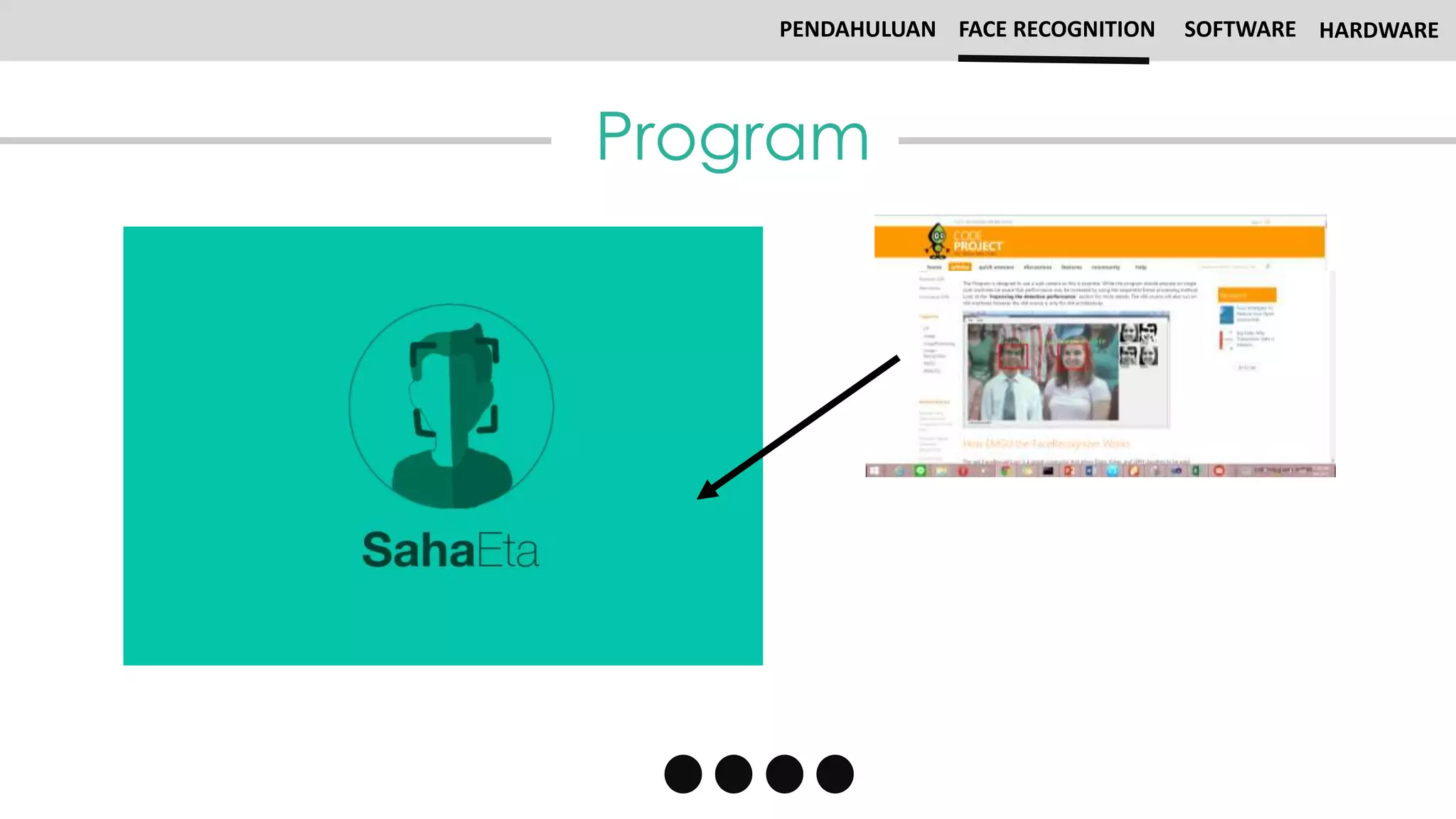 Program
PENDAHULUAN FACE RECOGNITION SOFTWARE HARDWARE
 