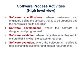 Software Engineering and Introduction, Activities and ProcessModels | PDF