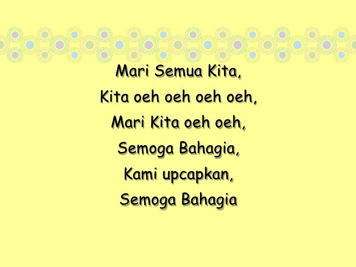 Semoga Bahagia Lyrics