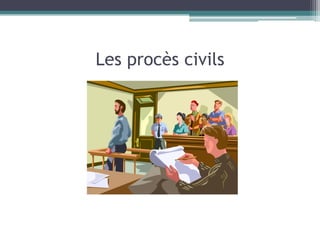 Les procès civils
 