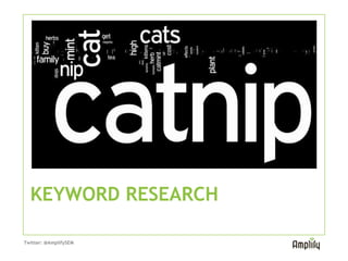 KEYWORD RESEARCH

Twitter: @AmplifySEM
 