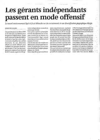 Semper gestion > Gérants indépendants 