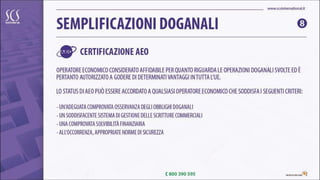 Semplificazioni Doganali