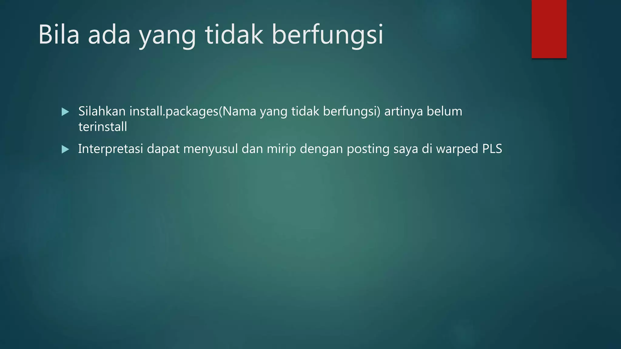 Sem Pls Dengan Plspm Dalam R Ppt