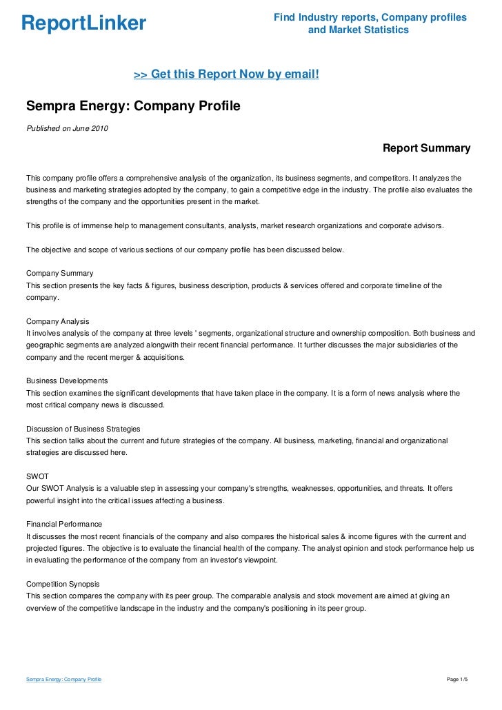 Sempra Energy Organization Chart