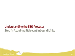 Understanding the SEO Process:
Step 4: Acquiring Relevant Inbound Links




                                           38
 