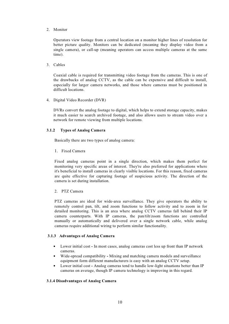 Video Surveillance Report