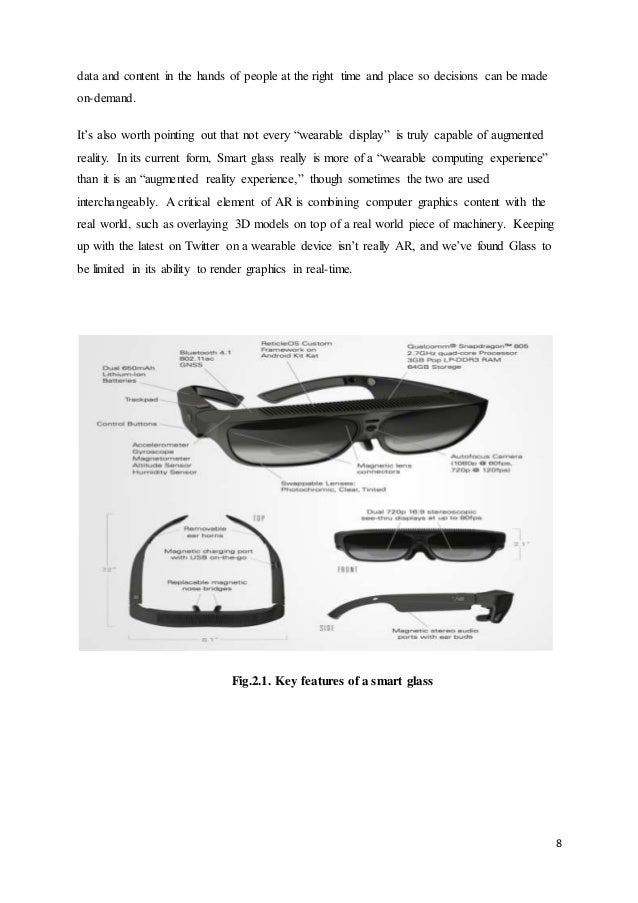 seminar report on smart glasses