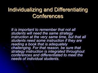 	The five minutes with each one has been a favorite time for my students, and many times I have had to cut them off. 