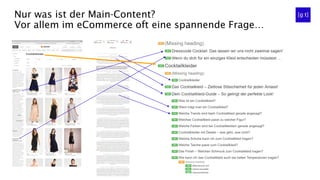 Nur was ist der Main-Content?
Vor allem im eCommerce oft eine spannende Frage…
 