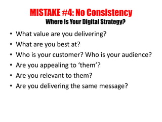 What is A Core Digital Strategy? 
Note to self: Social Media is NOT a Strategy  
 