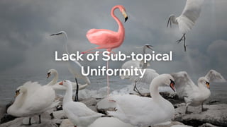 Lack of Sub-topical
Uniformity
 