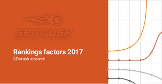 Rankings factors 2017
SEMrush research
 