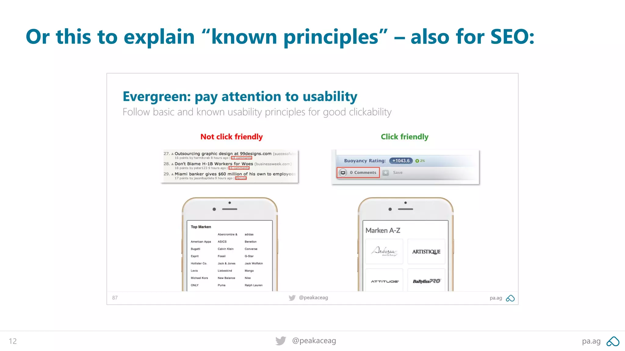 pa.ag@peakaceag12
Or this to explain “known principles” – also for SEO:
 
