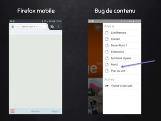 Firefox mobile Bug de contenu
 