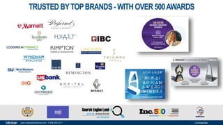 Confidentialwww.milestoneinternet.com | 1-408-200-2211
TRUSTED BYTOPBRANDS-WITH OVER 500AWARDS
 