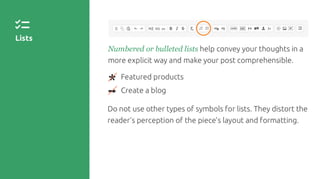 SEMrush blog design guidelines | PDF