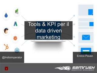 111
@Indioimperator
Enrico Pavan
Tools & KPI per il
data driven
marketing
 