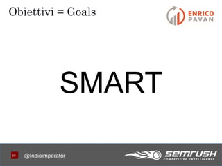 1919
Obiettivi = Goals
@Indioimperator
SMART
 