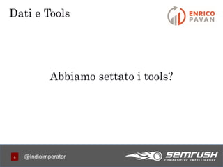666
Dati e Tools
@Indioimperator
Abbiamo settato i tools?
 
