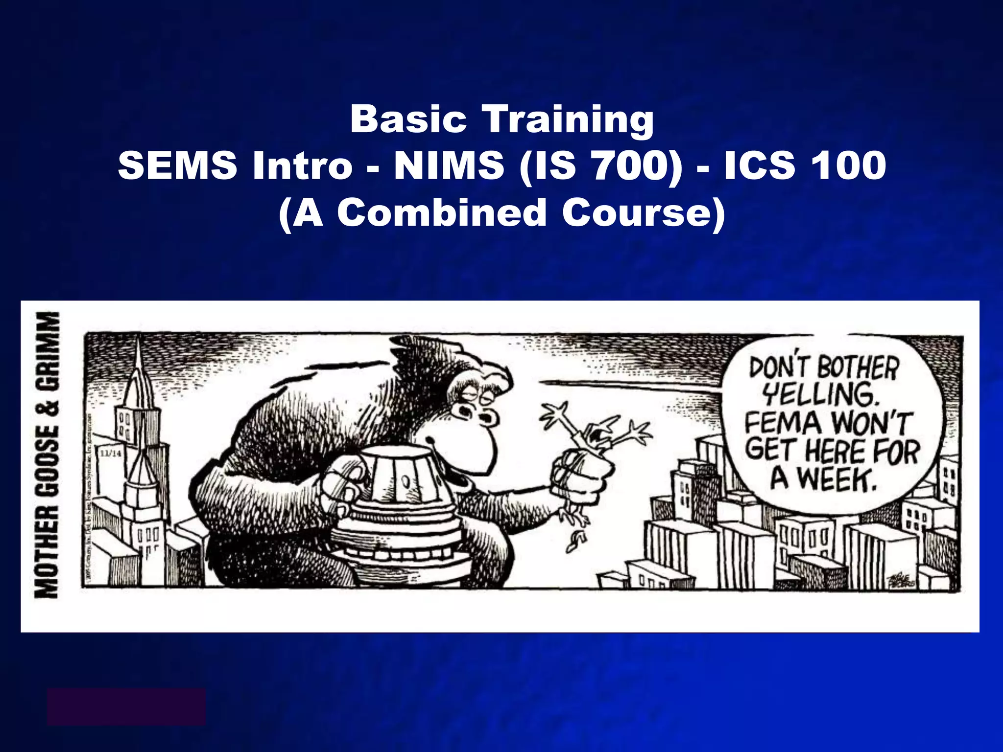SEMS NIMS ICS 2012 (2) | PPTX