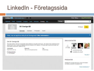 LinkedIn - Företagssida
 