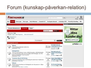 Forum (kunskap-påverkan-relation)
 