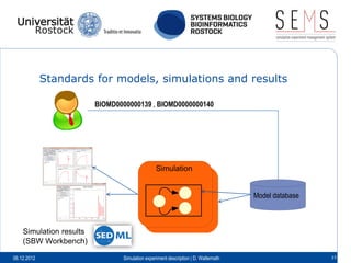 Simulation experiment descriptions and management | PDF