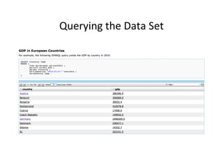 Querying	
  the	
  Data	
  Set	
  

 