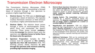 Implementing Tsem Advanced Surface Analytical Techniques: SEM, STM, and TEM Principles ...