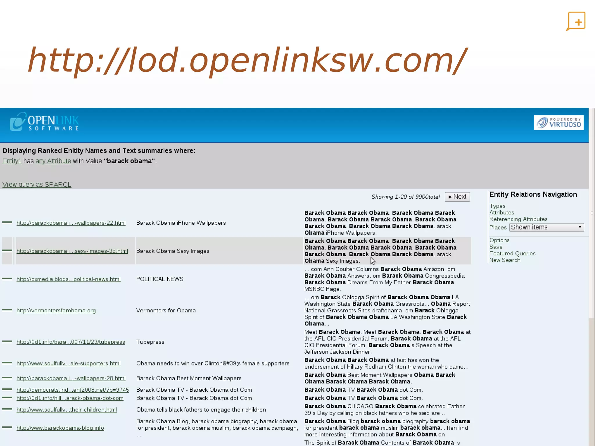 http://lod.openlinksw.com/
 