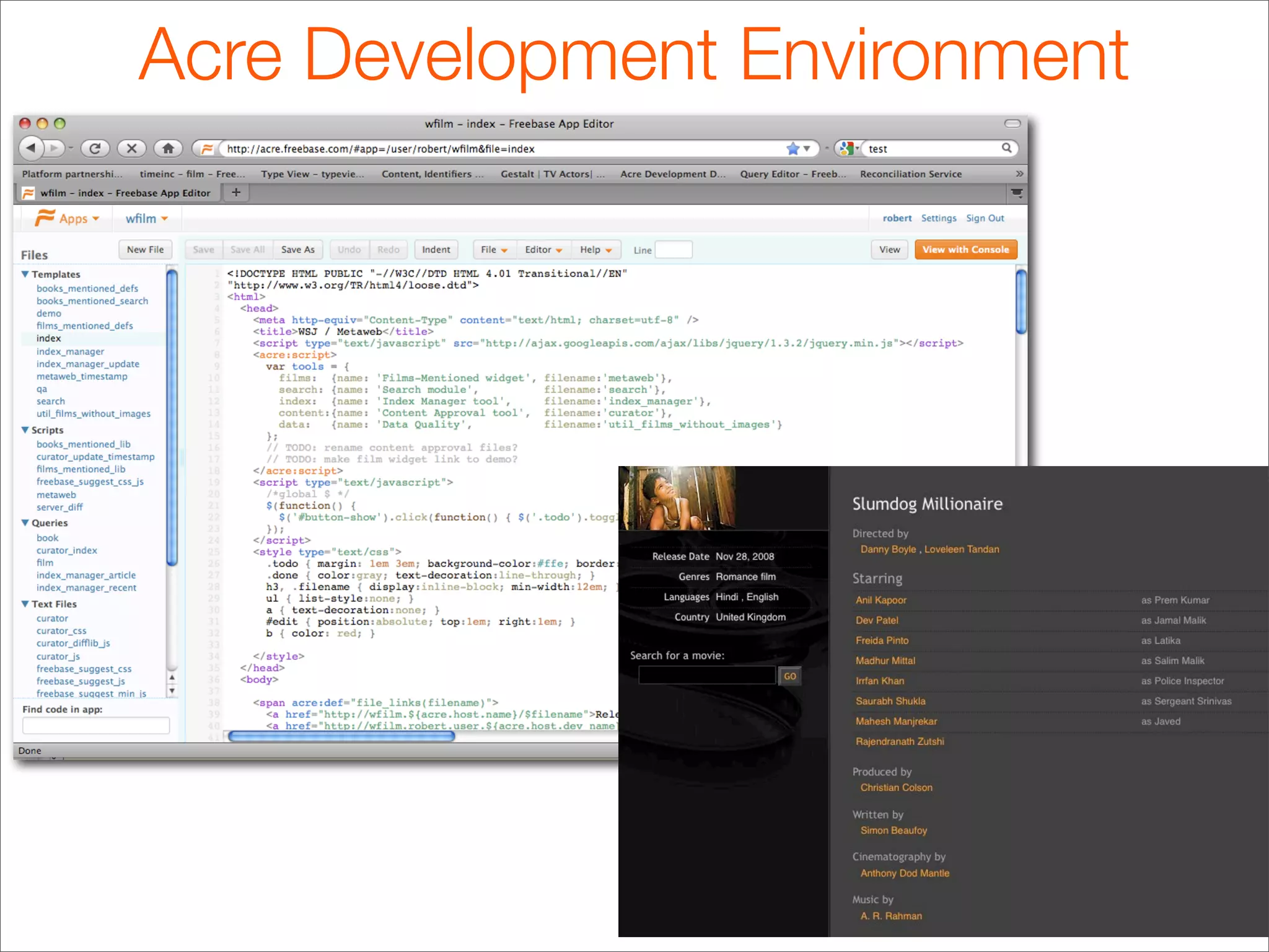 Acre Development Environment
 