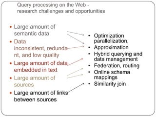Inverted list (inverted index)keyword  {<doc1, pos, score, ...>, <doc2, pos, score, ...>, ...}AND-semantics: top-k joinsharedBerlinAlicesharedBerlinAliceD1D1D1sharedberlinalice==shared