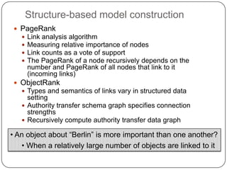 Matching structured query against textBased on offline IE (offline see Peter’s slides)
