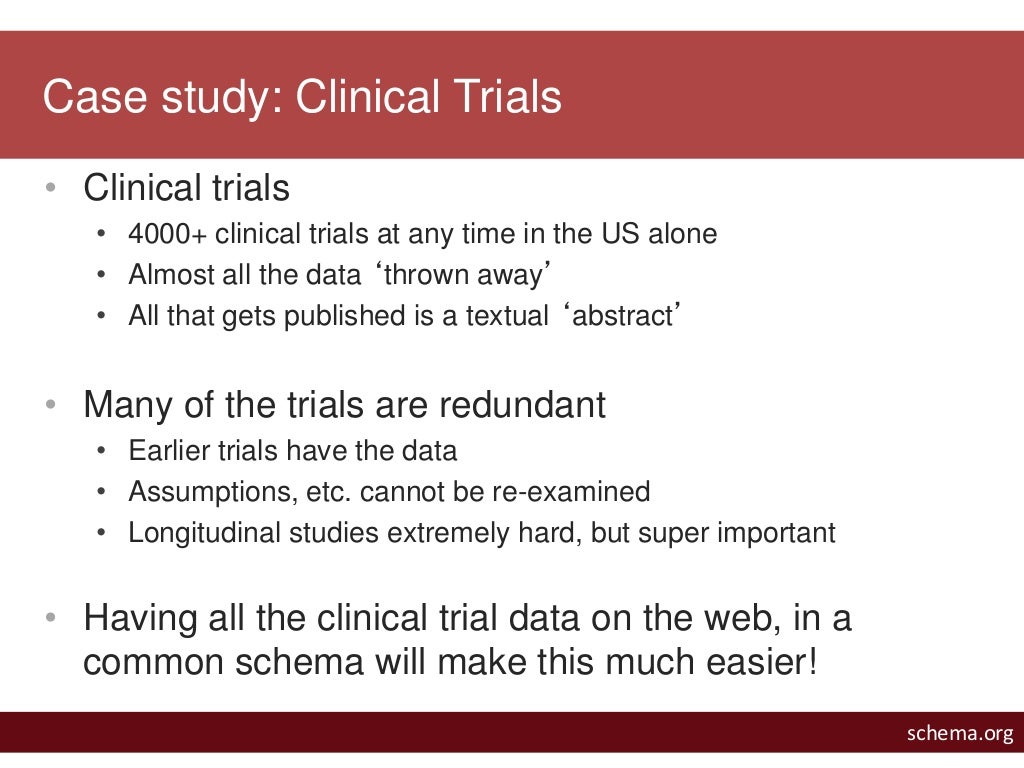 case study clinical trial reporting