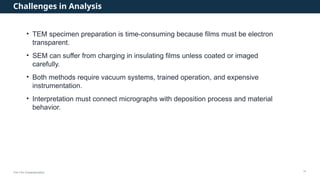 Comprehensive SEM and TEM Characterization Techniques for Thin Films in ...