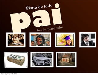 pai
Plano de todo
(ou de quase todo)
Wednesday, October 27, 2010
 