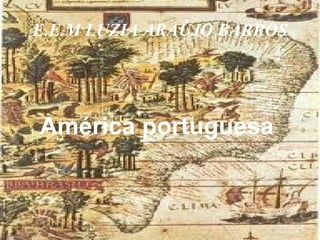 E.E.M LUZIA ARAÚJO BARROS




América portuguesa
 