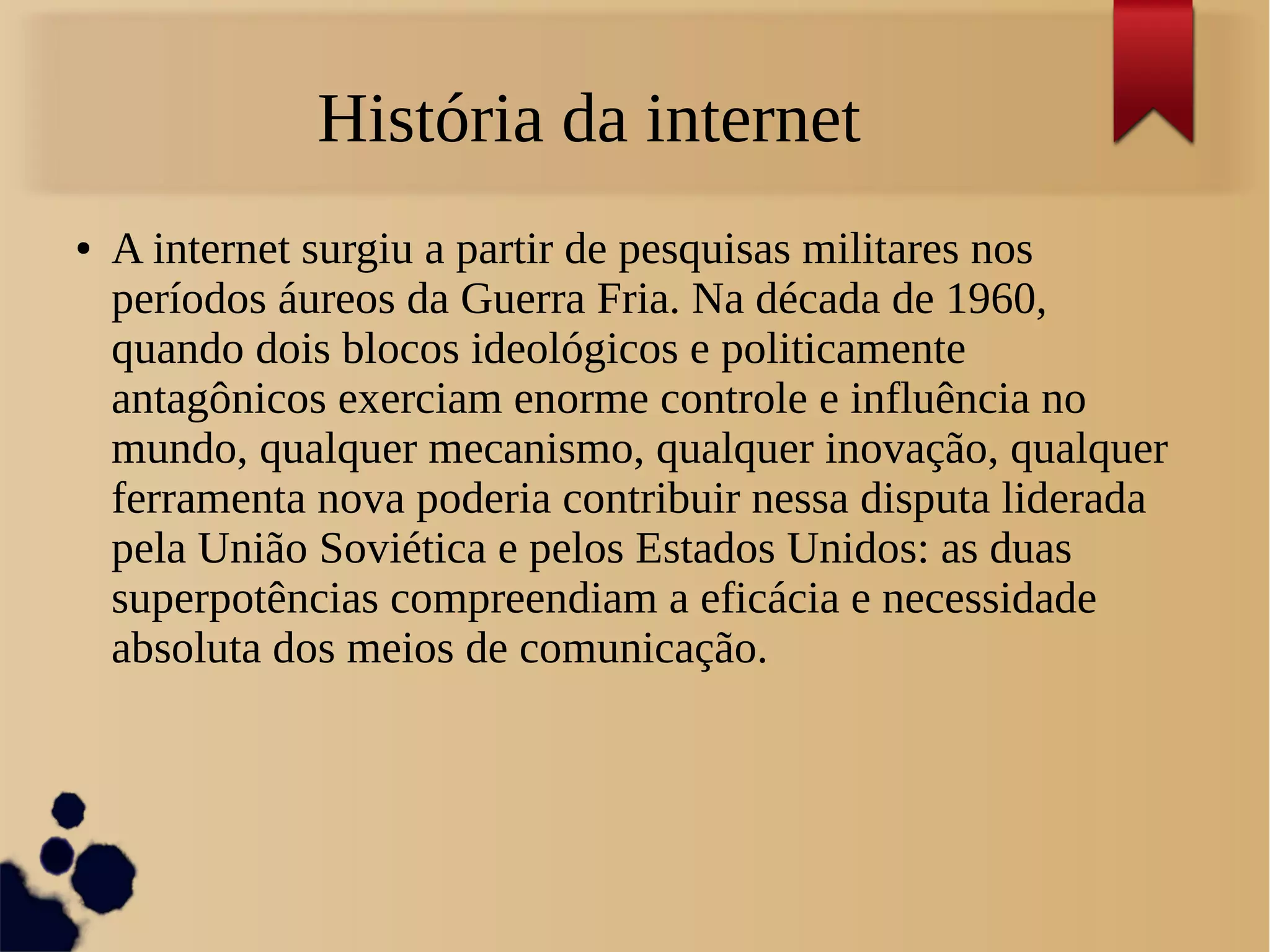 Evolução dos computadores e História da internet | PPT