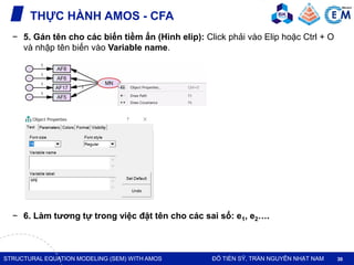 Structural Equation Modeling (SEM) with AMOS | PDF
