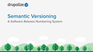 Semantic Versioning
A Software Release Numbering System
 