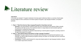 Sign language to text conversion power point presentation | PPTX