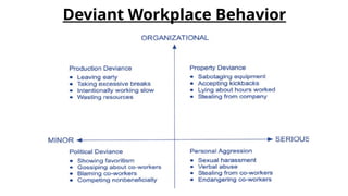 Deviant Workplace Behavior
 