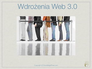 Wdrożenia Web 3.0




    Copyright @ KnowledgeHives.com
 