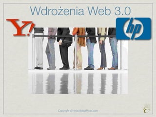 Wdrożenia Web 3.0




    Copyright @ KnowledgeHives.com
 