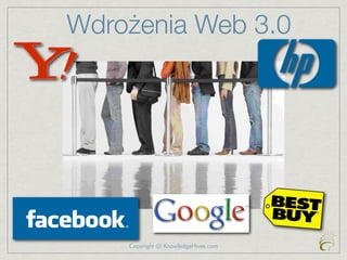 Wdrożenia Web 3.0




    Copyright @ KnowledgeHives.com
 
