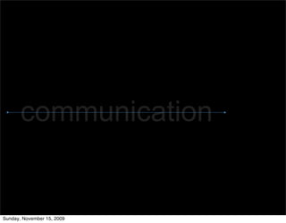 communication


Sunday, November 15, 2009
 